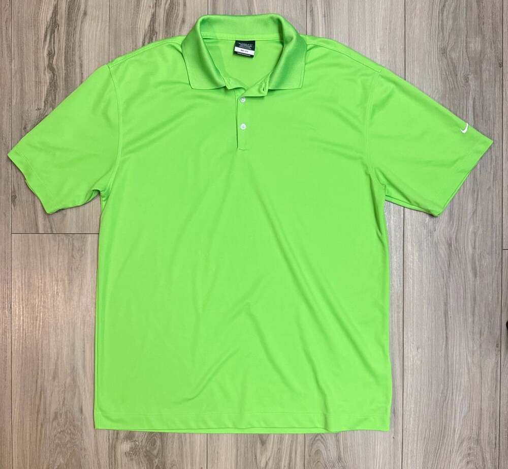 Nike Golf Polo Size XL Green Dri-Fit